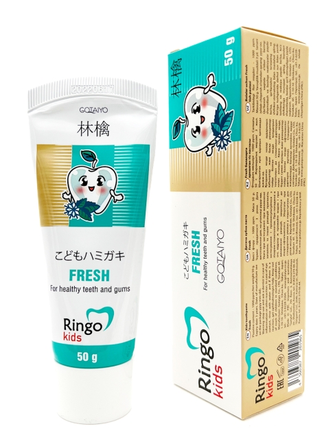 Gotayo Детская зубная паста с 4 лет освежающая Ringo Kids Fresh, 50 г