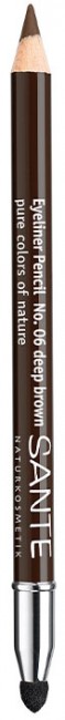 Sante Naturkosmetik Карандаш для глаз 06 Темно-коричневый, 1,1 г