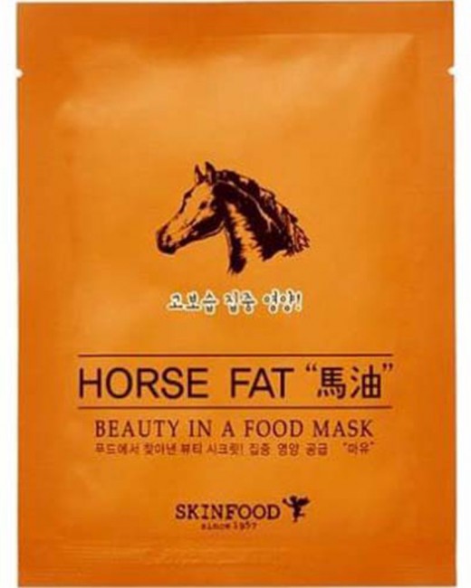 SKINFOOD Beauty In A Food Mask Sheet Horse Fat Тканевая маска с конским жиром, 18 мл SKINFOOD Beauty In A Food Mask Sheet Horse Fat Тканевая маска с конским жиром, 18 мл