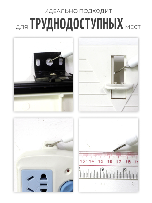 Genvana Маркер строительный разметочный перманентный для глубоких отверстий белый Long Nib White Marker G-09913, 1 шт