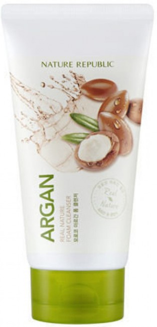 NATURE REPUBLIC Real Nature Argan Foam Cleanser Пенка для умывания с экстрактом арганы, 150 мл NATURE REPUBLIC Real Nature Argan Foam Cleanser Пенка для умывания с экстрактом арганы, 150 мл