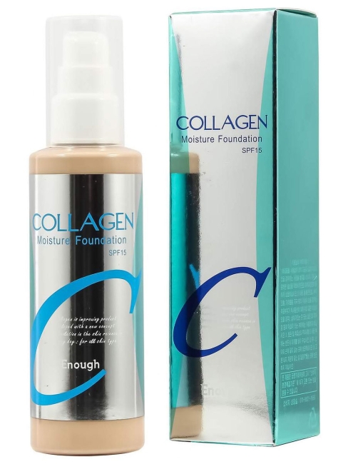 Enough Collagen Moisture Foundation SPF 15 №23 Увлажняющий тональный крем с коллагеном Тон 23 (Тёмный беж), 100 мл Enough Collagen Moisture Foundation SPF 15 №23 Увлажняющий тональный крем с коллагеном Тон 23 (Тёмный беж), 100 мл