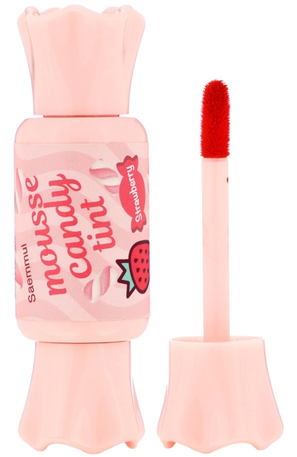 The Saem Тинт-мусс для губ Конфетка 02 Клубничка Saemmul Mousse Candy Tint 02 Strawberry Mousse, 8 г The Saem Тинт-мусс для губ Конфетка 02 Клубничка Saemmul Mousse Candy Tint 02 Strawberry Mousse, 8 г