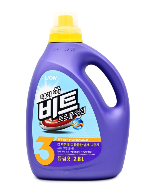 LION Гель концентрат для стирки с ферментами, содой и лимонной кислотой Beat Triple Action, 2800 мл LION Гель концентрат для стирки с ферментами, содой и лимонной кислотой Beat Triple Action, 2800 мл