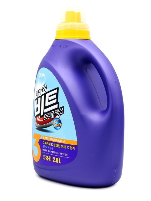 LION Гель концентрат для стирки с ферментами, содой и лимонной кислотой Beat Triple Action, 2800 мл LION Гель концентрат для стирки с ферментами, содой и лимонной кислотой Beat Triple Action, 2800 мл