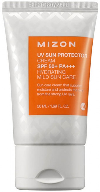 MIZON UV Sun Protector Cream SPF 50+ PA+++ Солнцезащитный крем для лица с бета-глюканом, 50 мл MIZON UV Sun Protector Cream SPF 50+ PA+++ Солнцезащитный крем для лица с бета-глюканом, 50 мл