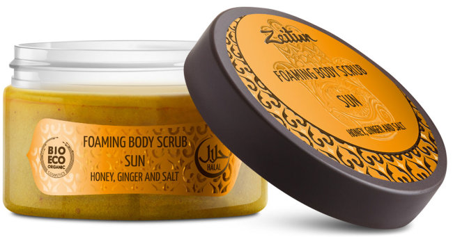 Zeitun Пенящийся скраб для тела "Солнце" с имбирем и медом, 250 мл Zeitun Пенящийся скраб для тела "Солнце" с имбирем и медом, 250 мл