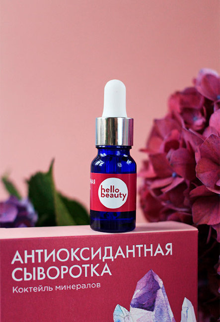 Hello Beauty Антиоксидантная сыворотка с коктейлем минералов, 30 мл