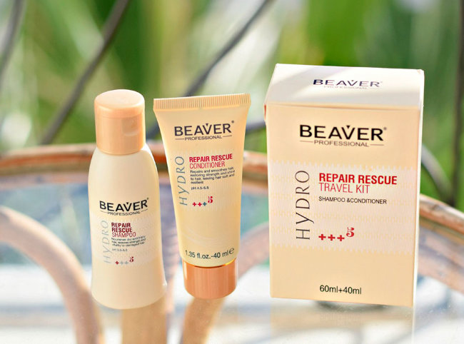 Beaver Professional Repair Rescue Travel Kit Shampoo & Conditioner Дорожный набор восстанавливающий (шампунь+кондиционер), 60 мл + 40 мл