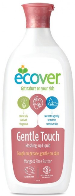 Ecover Экологическая жидкость для мытья посуды с манго, Нежное прикосновение, 500 мл.