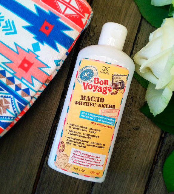 Kleona Масло фитнес-актив SPA-процедуры и массаж "Bon Voyage", 100 мл Kleona Масло фитнес-актив SPA-процедуры и массаж "Bon Voyage", 100 мл
