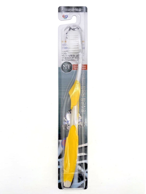 EQ MaxOn Зубная щетка со сверхтонкими щетинками двойной высоты и инновационной ручкой, с ионами серебра, средней жесткости, Желтая Nano Tehnology Yellow, 1 шт. EQ MaxOn Зубная щетка со сверхтонкими щетинками двойной высоты и инновационной ручкой, с ионами серебра, средней жесткости, Желтая Nano Tehnology Yellow, 1 шт.