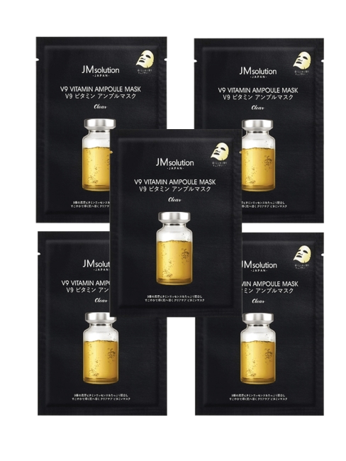 JMsolution Маска для лица тканевая с витаминами V9 Vitamin Ampoule Mask Cleaner, 5 шт*30 мл JMsolution Маска для лица тканевая с витаминами V9 Vitamin Ampoule Mask Cleaner, 5 шт*30 мл