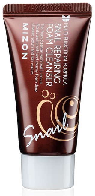 MIZON Snail Repairing Foam Cleanser Mini Восстанавливающая пенка для лица с экстрактом слизи улитки, 30 мл MIZON Snail Repairing Foam Cleanser Mini Восстанавливающая пенка для лица с экстрактом слизи улитки, 30 мл