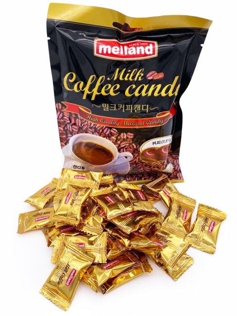 Melland Конфеты карамель леденцовая Кофе с молоком Milk Coffee Candy, 100 г Melland Конфеты карамель леденцовая Кофе с молоком Milk Coffee Candy, 100 г