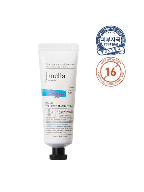 Jmella Парфюмированный крем для рук N0.07 In France Do Tyque Perfume Hand Cream, 50 мл Jmella Парфюмированный крем для рук N0.07 In France Do Tyque Perfume Hand Cream, 50 мл