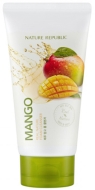 NATURE REPUBLIC Real Nature Mango Foam Cleanser Пенка для умывания с экстрактом манго, 150 мл NATURE REPUBLIC Real Nature Mango Foam Cleanser Пенка для умывания с экстрактом манго, 150 мл
