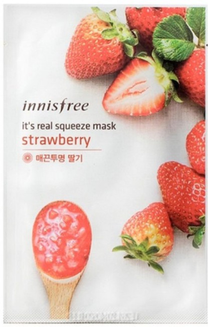 Innisfree It's Real Squeeze Mask Strawberry Маска для лица с экстрактом клубники, 20 мл