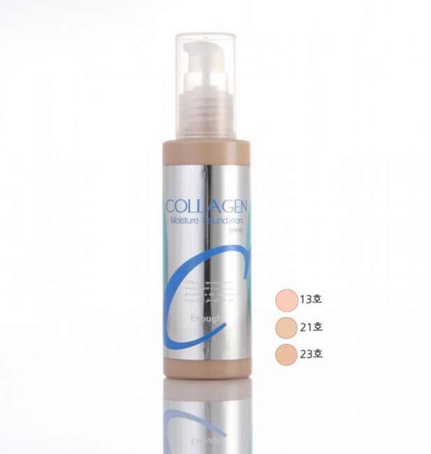 Enough Collagen Moisture Foundation SPF 15 №21 Увлажняющий тональный крем с коллагеном Тон 21 (Натуральный беж), 100 мл Enough Collagen Moisture Foundation SPF 15 №21 Увлажняющий тональный крем с коллагеном Тон 21 (Натуральный беж), 100 мл