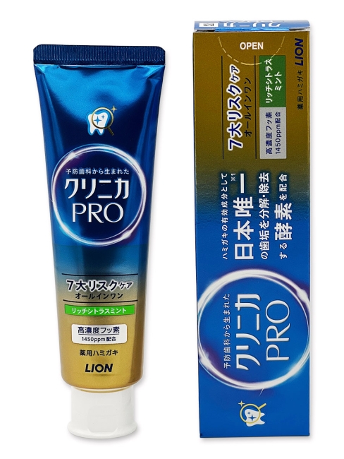 Lion Зубная паста от кариеса комплексный уход для чувствительных зубов Мята и Цитрус Clinica PRO All in 1, 95 г