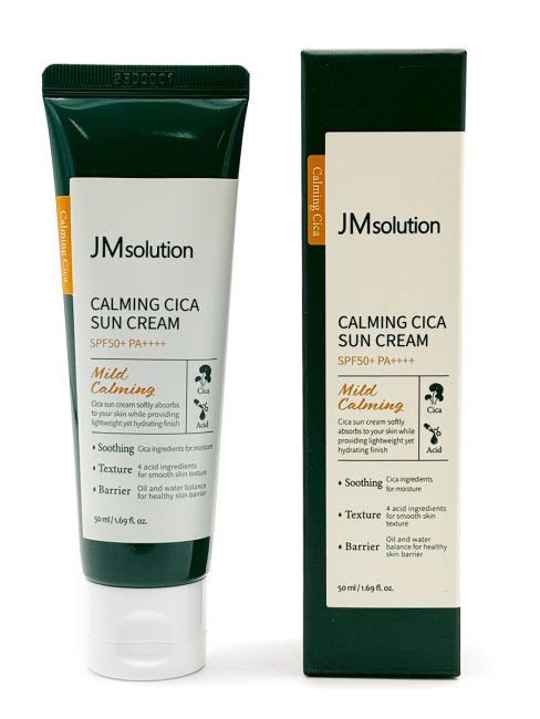 JMsolution Солнцезащитный крем для лица с центеллой Sun Cream Calming Cica SPF50+ PA++++, 50 мл JMsolution Солнцезащитный крем для лица с центеллой Sun Cream Calming Cica SPF50+ PA++++, 50 мл