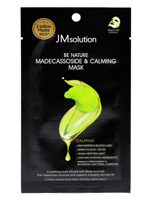 JMsolution Успокаивающая тканевая маска для лица с мадекассосидом Be Nature Madecassoside & Calming Mask, 5 шт х 24 мл JMsolution Успокаивающая тканевая маска для лица с мадекассосидом Be Nature Madecassoside & Calming Mask, 5 шт х 24 мл