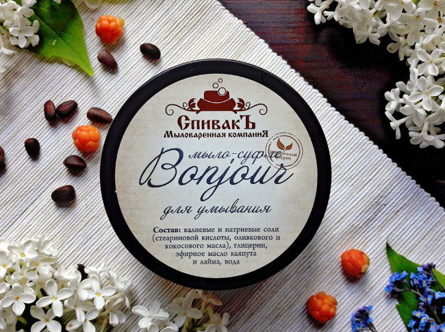 СпивакЪ Мыло-суфле для умывания Bonjour, 100 г