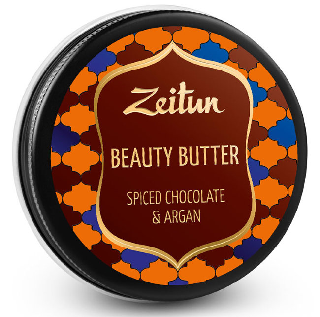 Zeitun Бьюти-баттер "Пряный шоколад и аргана", насыщенное масло для рук, тела и лица, 55 мл