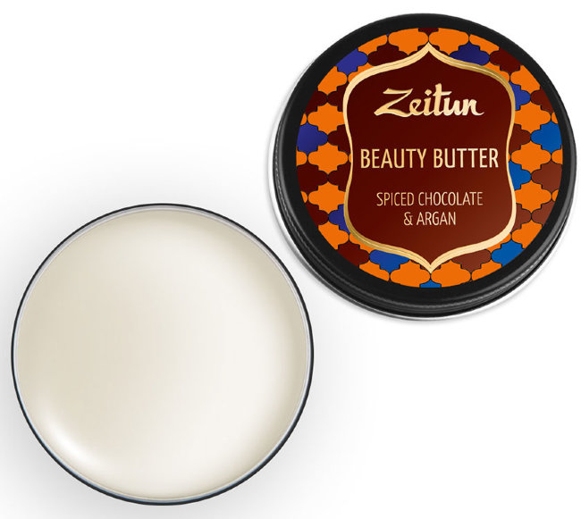 Zeitun Бьюти-баттер "Пряный шоколад и аргана", насыщенное масло для рук, тела и лица, 55 мл