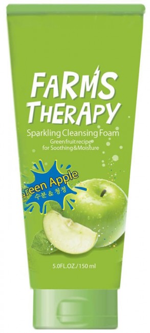 Farms Therapy Очищающая пенка для лица Зеленое Яблоко, 200 мл Farms Therapy Очищающая пенка для лица Зеленое Яблоко, 200 мл