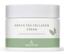 The Skin House Green Tea Collagen Cream Успокаивающий крем на основе коллагена и экстракта зелёного чая, 50 мл