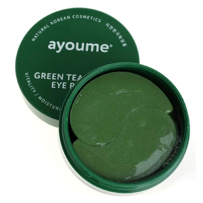 Ayoume Гидрогелевые патчи с экстрактом алоэ и зеленого чая Green Tea + Aloe Eye Patch, 60 шт Ayoume Гидрогелевые патчи с экстрактом алоэ и зеленого чая Green Tea + Aloe Eye Patch, 60 шт
