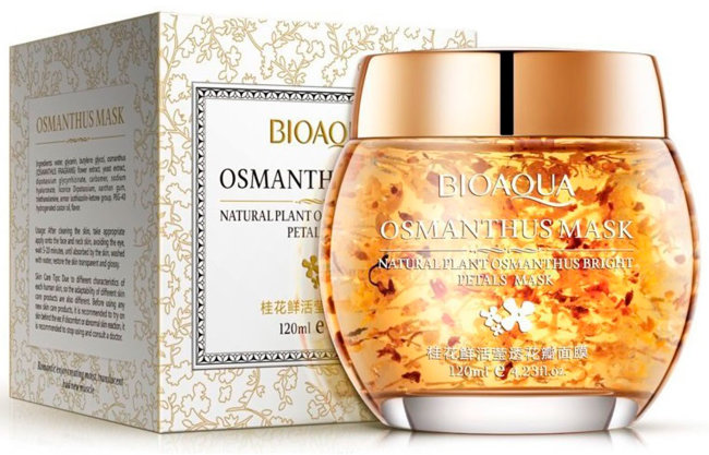 Bioaqua Osmanthus Mask Ночная увлажняющая маска для лица с золотым османтусом, 120 г Bioaqua Osmanthus Mask Ночная увлажняющая маска для лица с золотым османтусом, 120 г