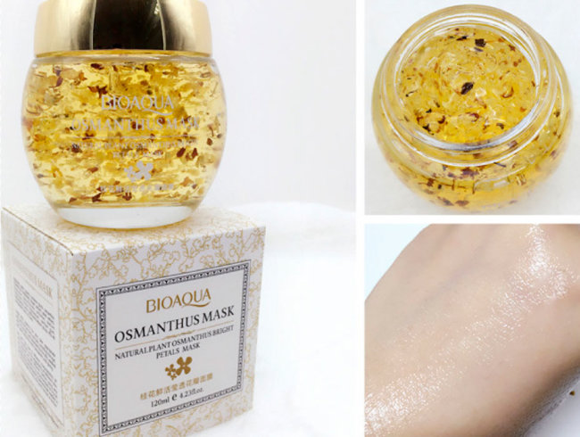 Bioaqua Osmanthus Mask Ночная увлажняющая маска для лица с золотым османтусом, 120 г Bioaqua Osmanthus Mask Ночная увлажняющая маска для лица с золотым османтусом, 120 г