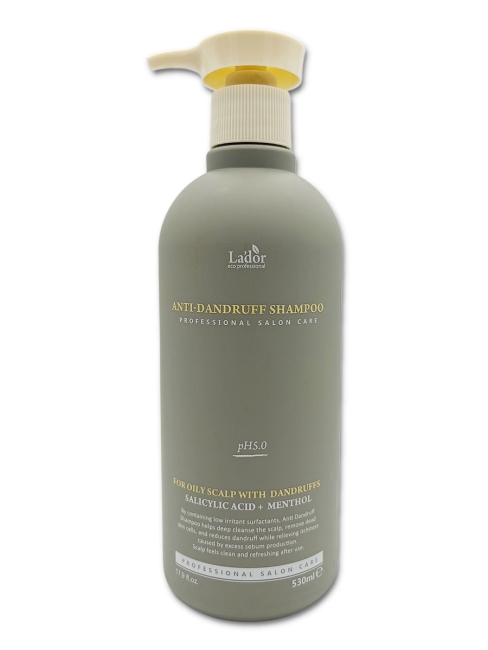 La'dor Слабокислотный шампунь против перхоти Anti Dandruff Shampoo, 530 мл
