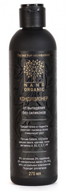 Nano Organic Кондиционер от выпадения волос, 270 мл Nano Organic Кондиционер от выпадения волос, 270 мл