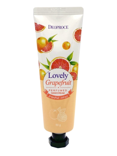 Deoproce Крем для рук парфюмированный с экстрактом грейпфрута Lovely Grapefruit Hand Cream, 50 г