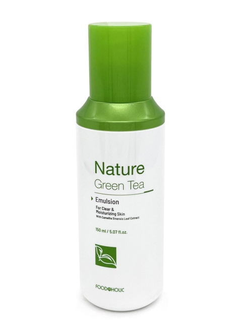 FoodaHolic Эмульсия для лица с экстрактом зеленого чая успокаивающая Nature Green Tea Emulsion, 150 мл