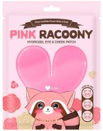 Secret Key Pink Racoony Hydrogel Eye & Cheek Patch Гидрогелевые патчи для глаз и щек, 3 шт
