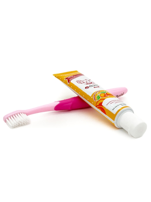 Twin Lotus Набор для детей 3-6 лет: Зубная паста с апельсином и Зубная щетка экстра мягкая Set Kids Herbal Toothpaste Orange Flavor and Toothbrush Extra Soft Pink, 35 г Twin Lotus Набор для детей 3-6 лет: Зубная паста с апельсином и Зубная щетка экстра мягкая Set Kids Herbal Toothpaste Orange Flavor and Toothbrush Extra Soft Pink, 35 г
