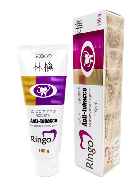 Gotayo Зубная паста отбеливающая для курильщиков Ringo Anti-tobacco, 150 г