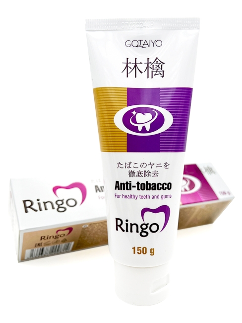 Gotayo Зубная паста отбеливающая для курильщиков Ringo Anti-tobacco, 150 г