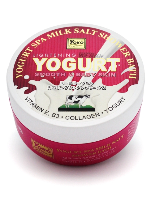 Yoko Скраб для тела солевой с йогуртом и молоком Gold Yogurt Spa Milk Salt Shower Bath, 380 г