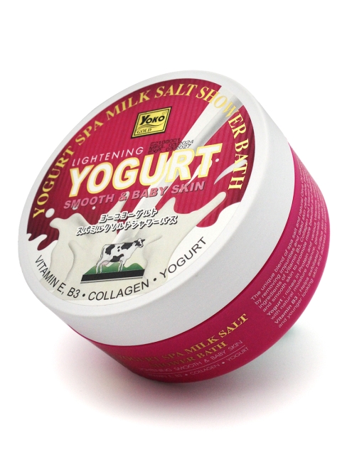 Yoko Скраб для тела солевой с йогуртом и молоком Gold Yogurt Spa Milk Salt Shower Bath, 380 г