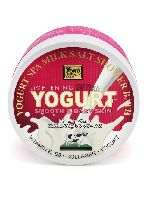 Yoko Скраб для тела солевой с йогуртом и молоком Gold Yogurt Spa Milk Salt Shower Bath, 380 г