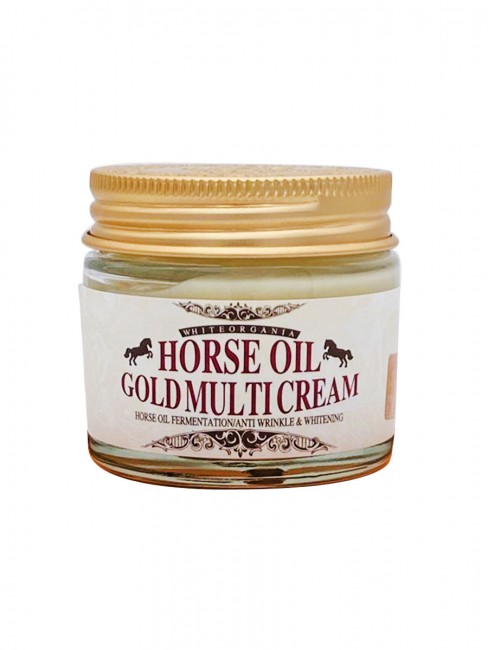White Organia Антивозрастной крем с золотом, лошадиным маслом и фильтратом улитки Horse Oil Gold Multi Cream, 70 мл