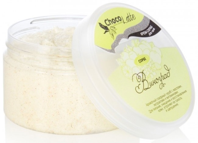 ChocoLatte Мыльный скраб для тела Скрабби Виноград-Крим (с соком и экстрактом винограда), 200 г