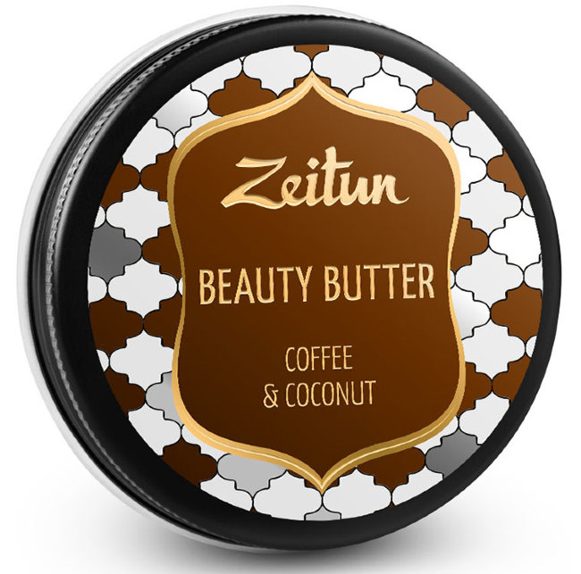 Zeitun Бьюти-баттер "Кофе и кокос", насыщенное масло для рук, тела и лица, 55 мл