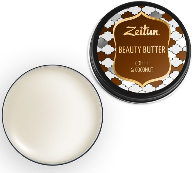 Zeitun Бьюти-баттер "Кофе и кокос", насыщенное масло для рук, тела и лица, 55 мл