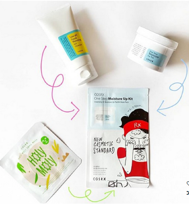 COSRX One Step Moisture Up Kit Набор для очищения и увлажнения кожи, 1,2+5+21 мл